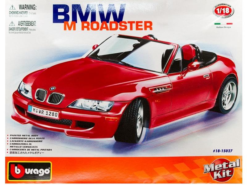 Машина для сборки BMW M Roadster 1996, металлическая, 1:18  